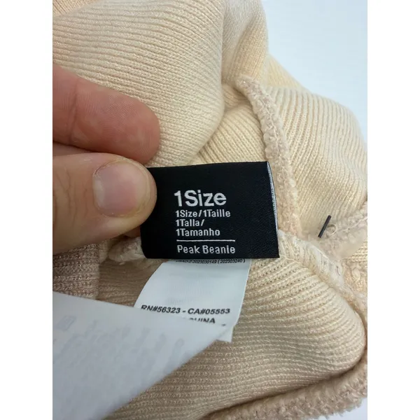 Nike Sportswear Cuffed Beanie Adult Unisex Shimmer Blush Pink Metallic Logo NWT - Image 8