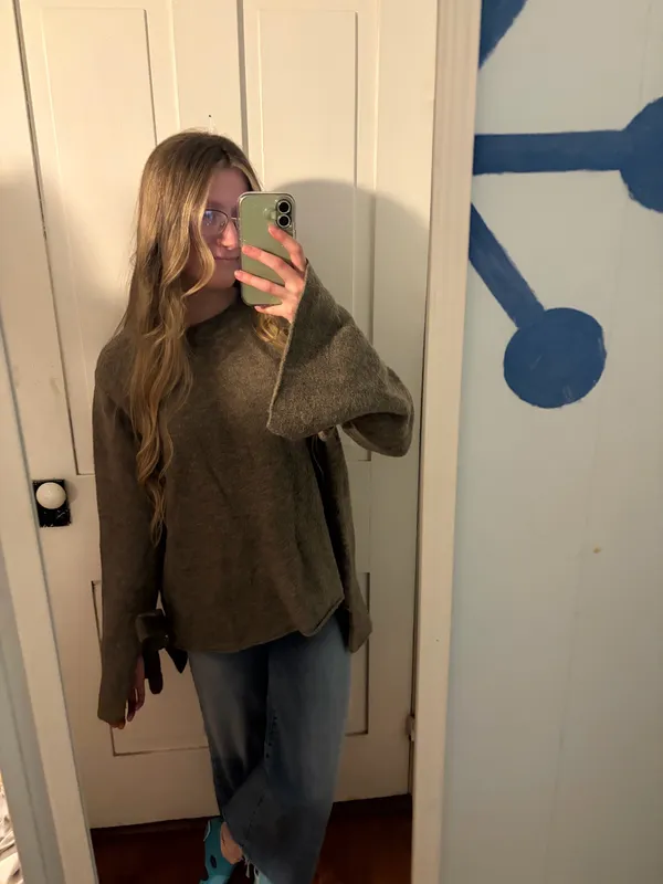 zara knit brown sweater  - Image 2