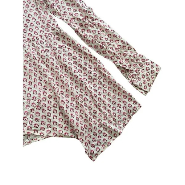 Maeve Anthropologie‎ Pink Medallion Sharkbite Hem Tunic Top Sz 0 - Image 10