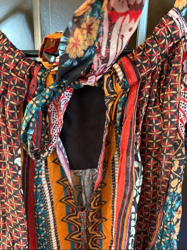 NWT Anthropologie BHANUNI BY JYOTI Beaded Embroidered Multi Pattern Top Medium - Image 11