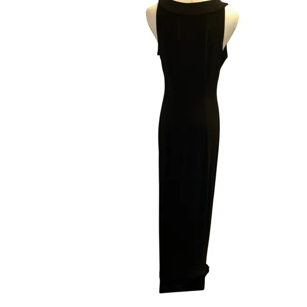 Maxi Sleeveless Dress Sz S Black NWT Liquid Knit AB Studio Beach Resort Wedding - Image 5
