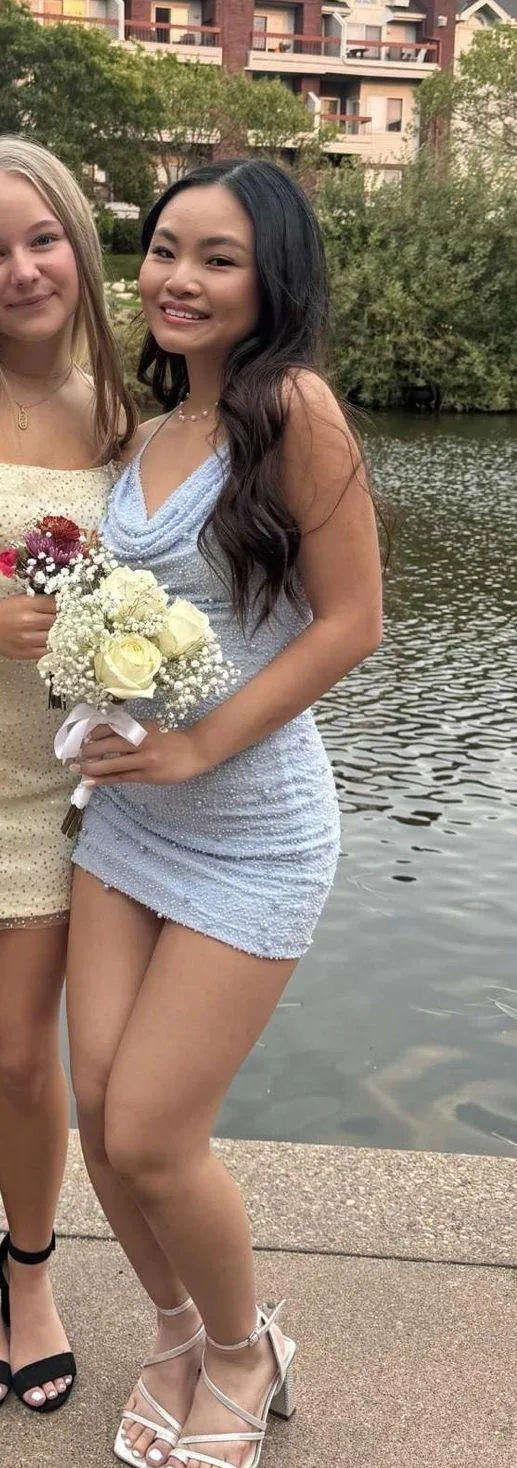 Windsor Blue Homecoming Dress - Image 2
