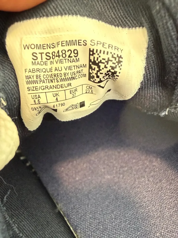 Sperry Topsider navy canvas tennis shoes sz 6.5 - Image 4