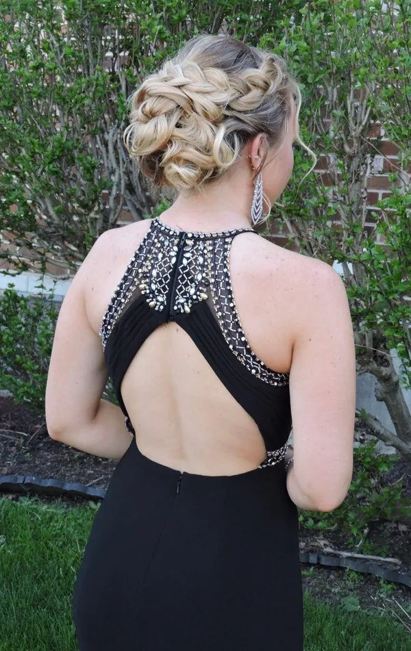 Prom Dress Black Size 0 - Image 2