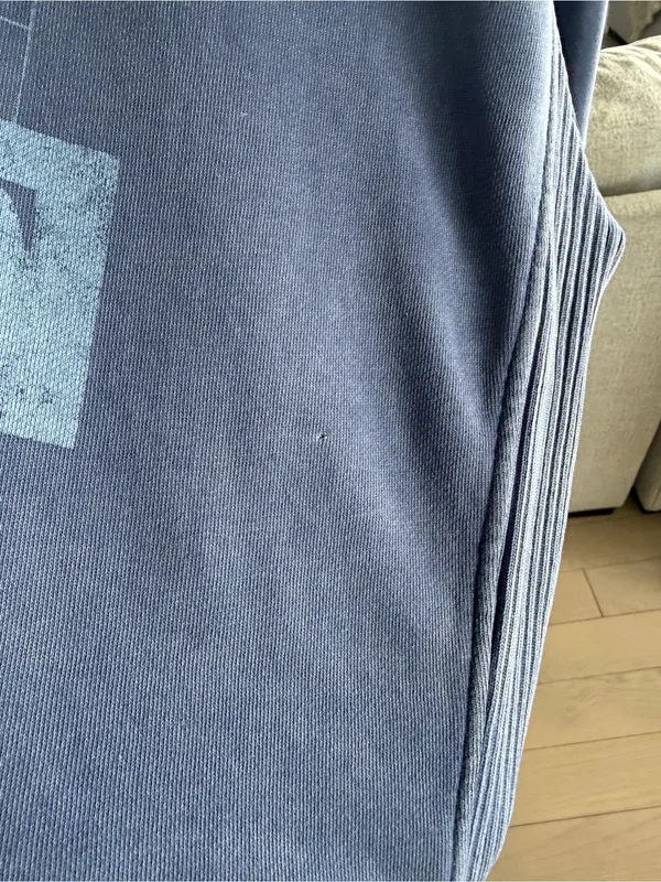 aerie faded blue checkerboard graphic crewneck‎ - Image 5