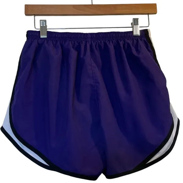 NIKE Dri-Fit Purple/White Brief-Lined Athletic Running Shorts - Size Medium - Image 5