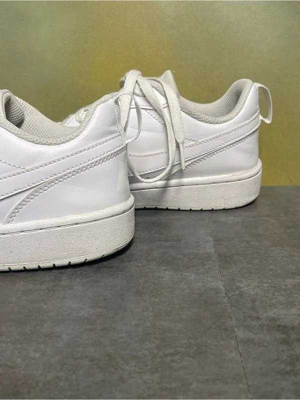 Nike Court Vision Women's Low-Top White Sneakers Size 7.5-8 - Image 10