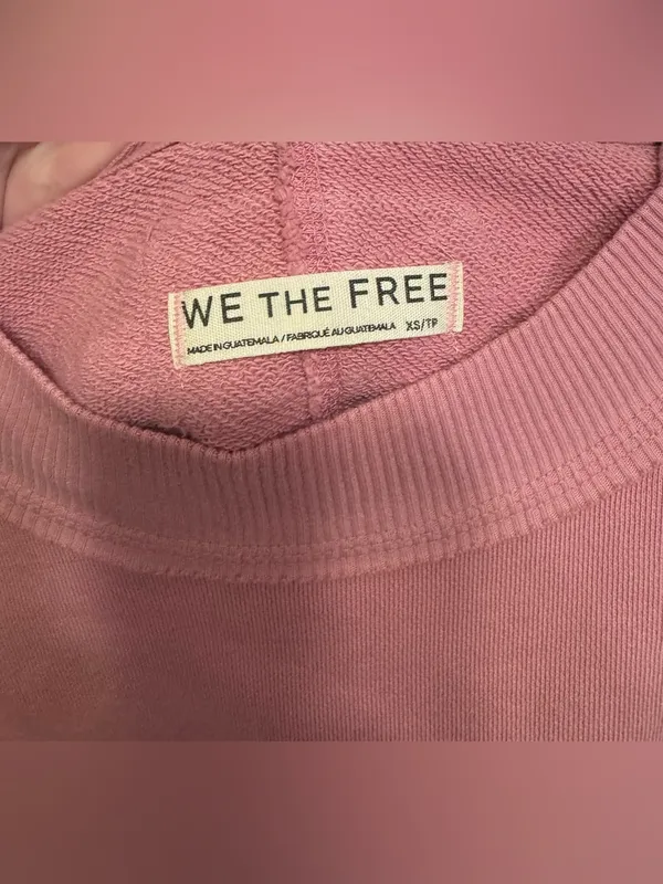 NWOT Free People We The Free Hi-Lo Pullover - dusty pink rose - XS - Image 9