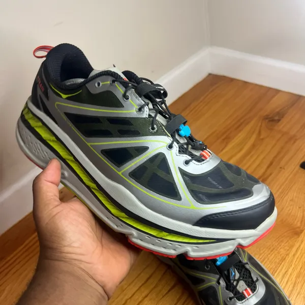 Hoka Stinson Lite Black Mesh Silver Size 12.5M NO BOX - Image 19
