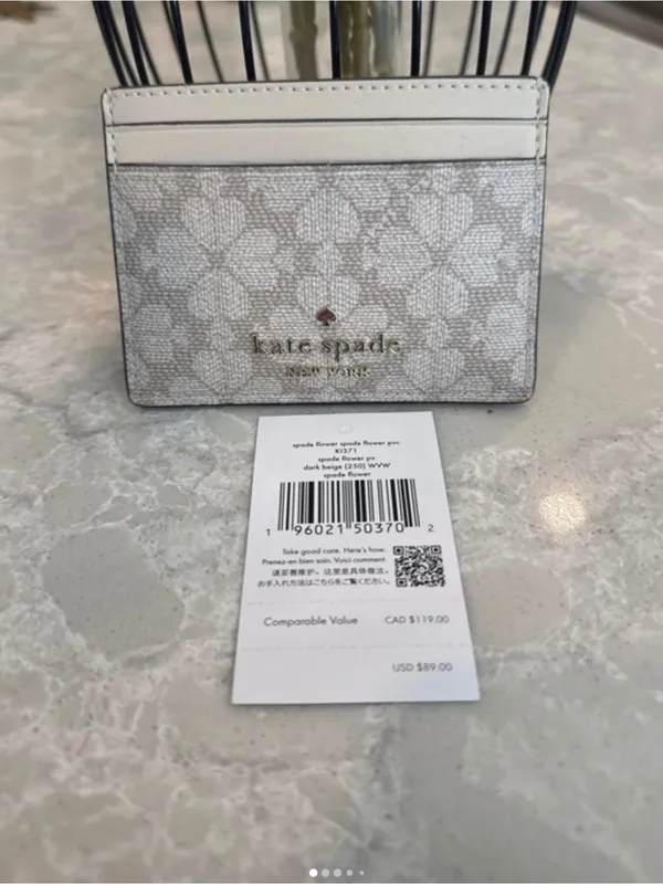 Kate Spade flower /spade card holder ID - Image 2