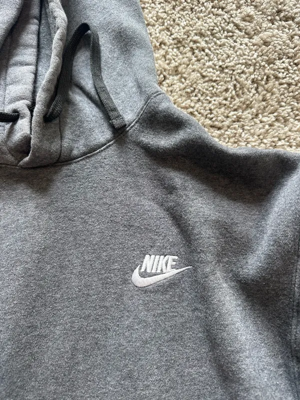 Nike Grey Hoodie Sweatshirt - Image 2