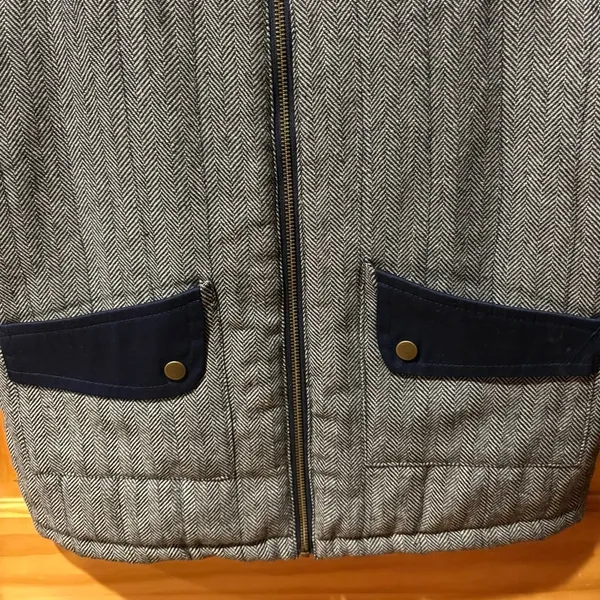 West Virginia Gameday Couture Navy and Gray Vest size S women’s - Image 4