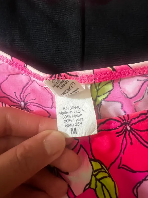 Y2K Hibiscus Bikini Set Size M - Image 2