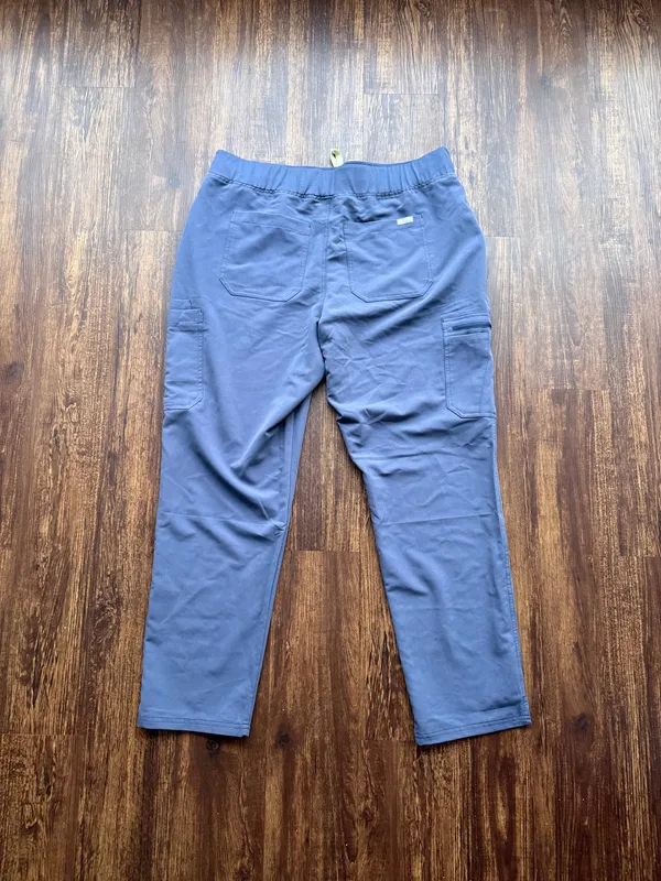 FIGS Women’s Space Navy Blue High Waisted Yola Skinny Scrub Pants - Size XXL - Image 2