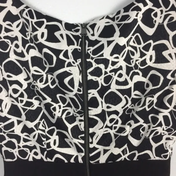 Marc New York Print Ribbed Panel Cap Sleeve‎ Dress Size 2 - Image 7