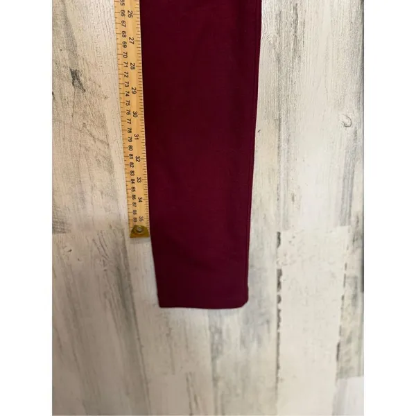 Burgundy leggings Red Size M - Image 8