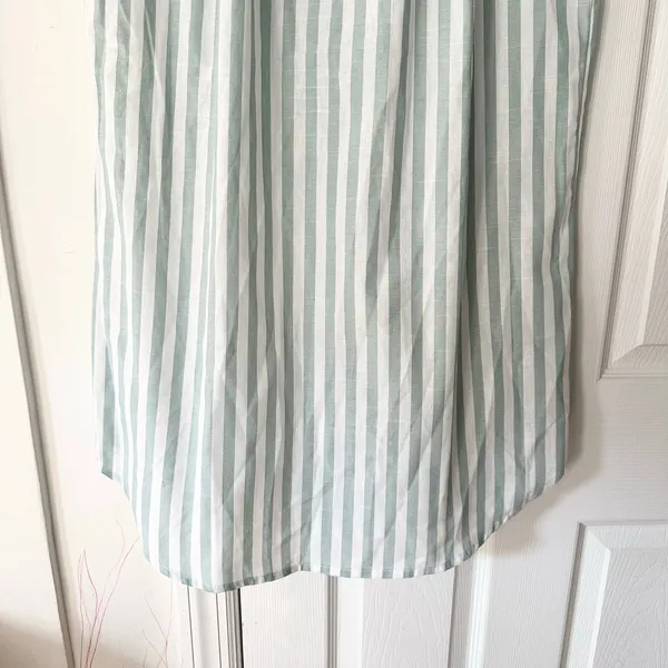 Emery Rose NWT Green White Nautical Striped Notched Collar Boxy Sundress Large - Image 4