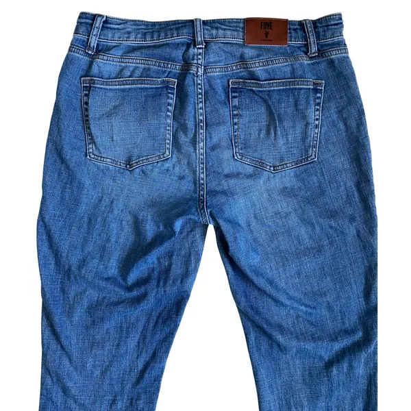 Frye Womens Blue Tapered Leg Stretch‎ Denim Jeans Size 10 WMS9BDP03 - Image 9