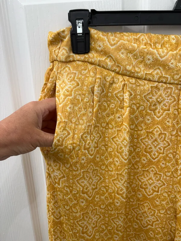 Wonderly size 1X yellow and orange boho pants - Image 3