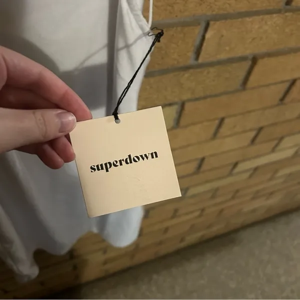 NWT Superdown Revolve Kiki Strappy Mini Dress in White Size XS - Image 4