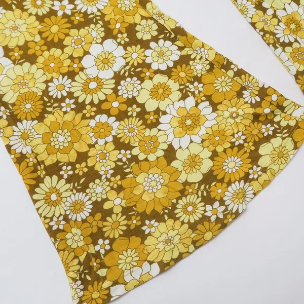 Ghanda Rosa Flares Brown Sadie Floral Bell Bottom Pants - Image 7