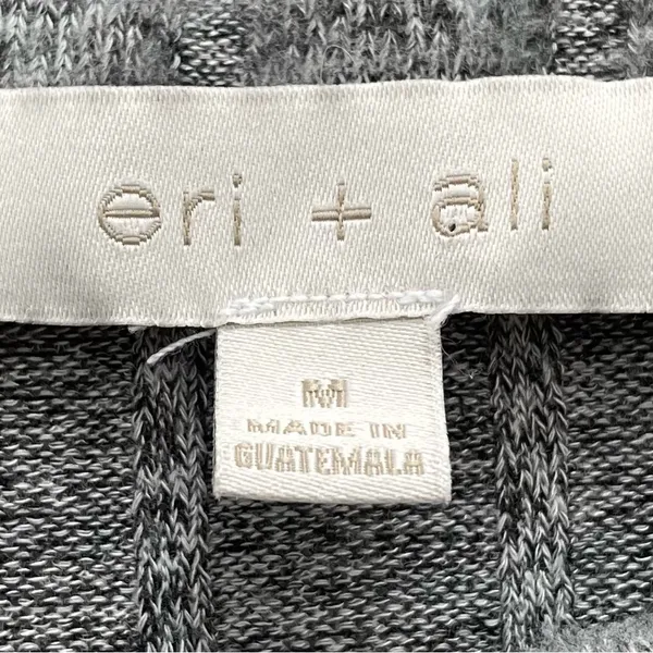 Anthropologie Eri+Ali Fiona Hacci gray ribbed mock neck sweater, size M comfy - Image 4