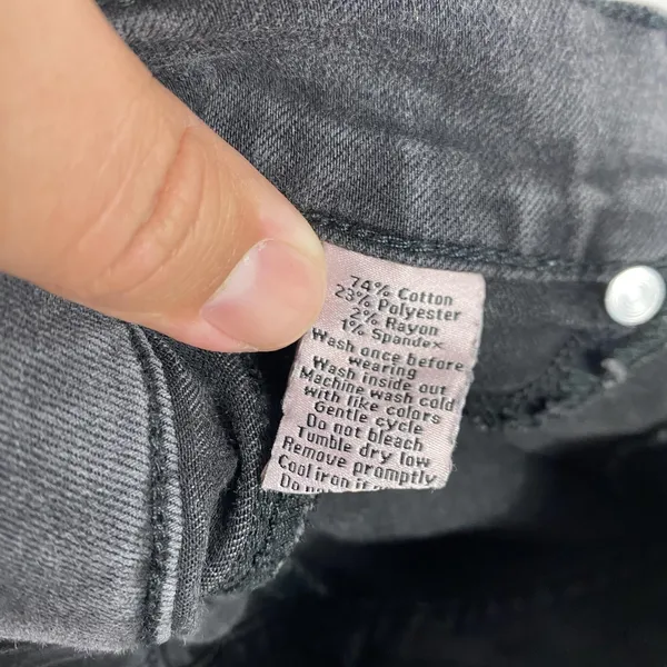 Juicy Couture Jeans Womens 2 Gray Charcoal Wash Mid Rise Skinny Stretch‎ Denim - Image 12