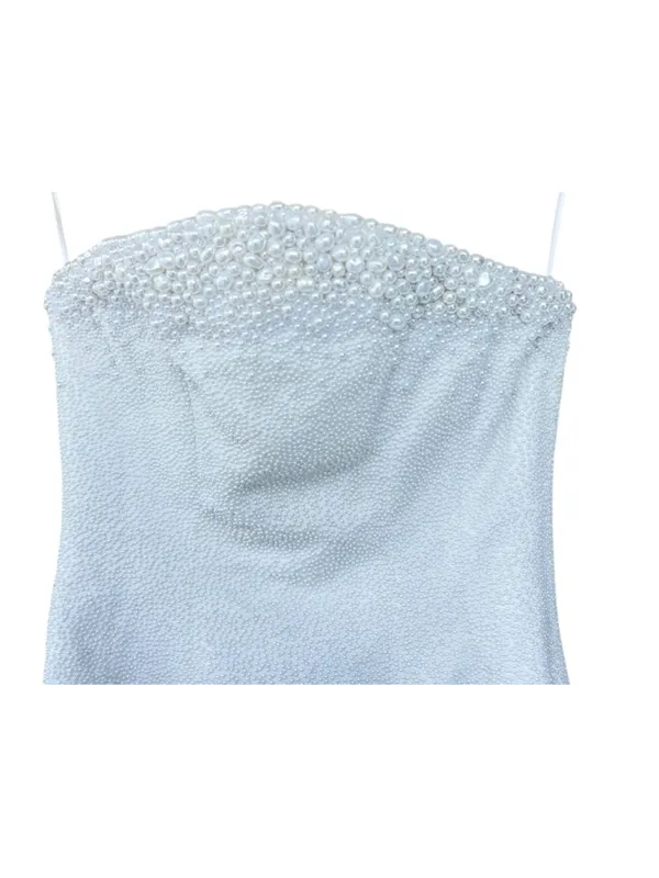 Clio Peppiatt Olympia Strapless Embellished Tulle Gown Ivory S Wedding Bridal - Image 5
