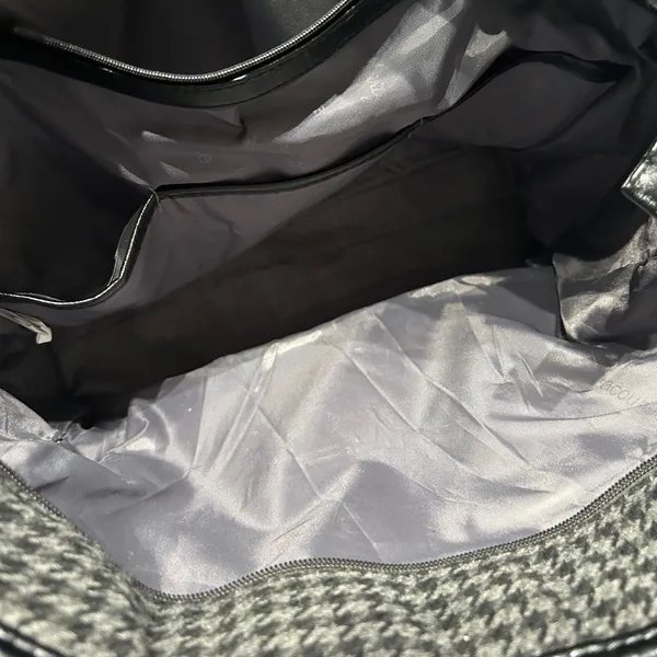 Thirty-One Gray and Black Houndstooth Tote Bag - Image 10