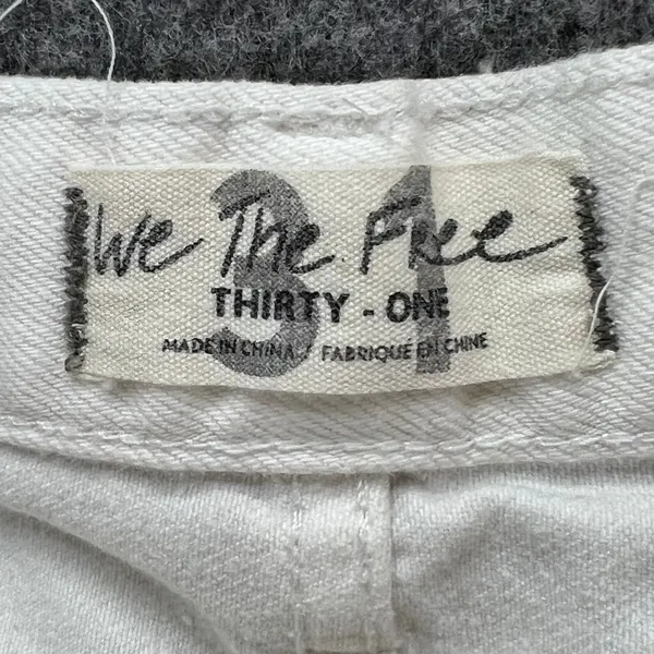 Free People We The Free Jean Shorts 31 Denim Button Fly Distress Cut Offs Beach‎ - Image 11