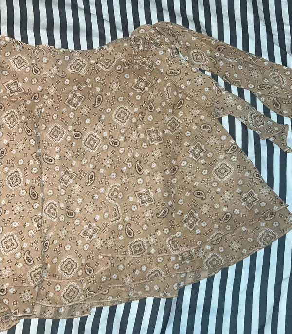 Aerie tan wrap skirt - Image 2