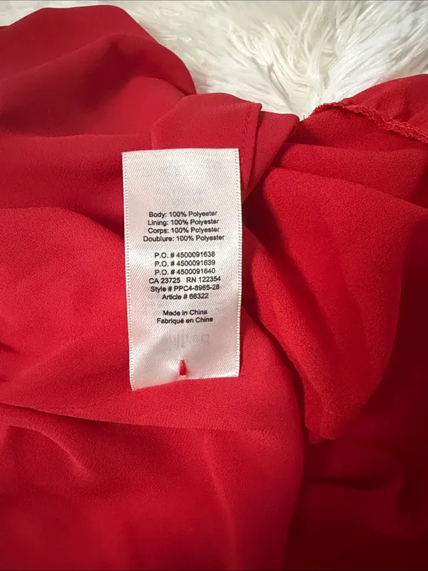 Wilfred Red Halter-Style Sleeveless Dress - Image 4