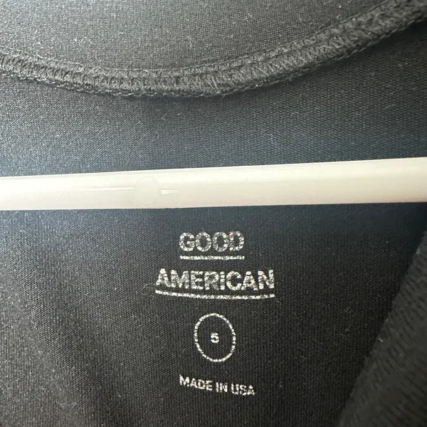 Good‎ American Good Form Bodysuit Womens 5 or 2XL Black Long Sleeve Crew Neck - Image 3