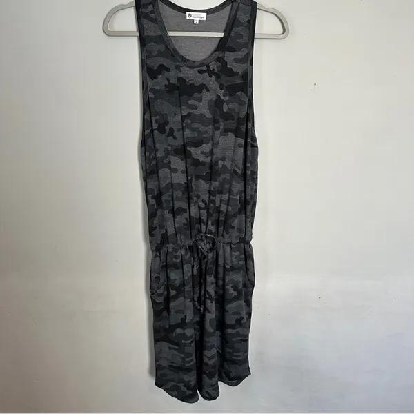 Sundry x Evereve The Weekender Dress Tank Camo Print XL - Image 2