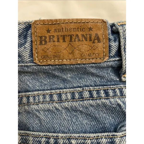 VTG 90s Brittania Jeans Womens 12 Tall High Waist Mom Tapered Blue Denim 31x32 - Image 5