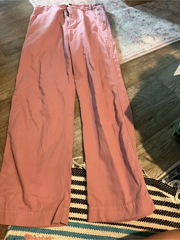 Xirena Wide Leg Pink Cotton Pants - Image 2