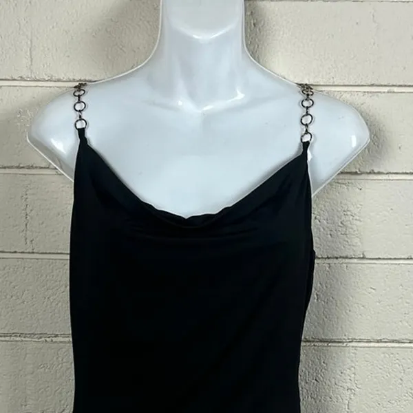 Princess Polly Mia black bodysuit with chain straps size 6 - Image 5