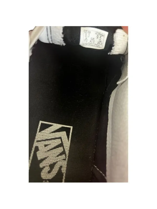 VANS Classic Slip On Sneakers Unisex 8 Black White Bee Check Skate - Image 9