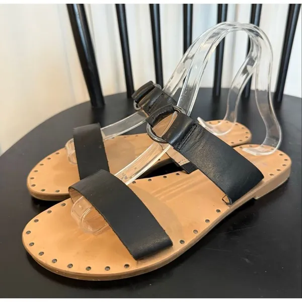 Franco Sarto Katness black double strap sandal size 6 - Image 4