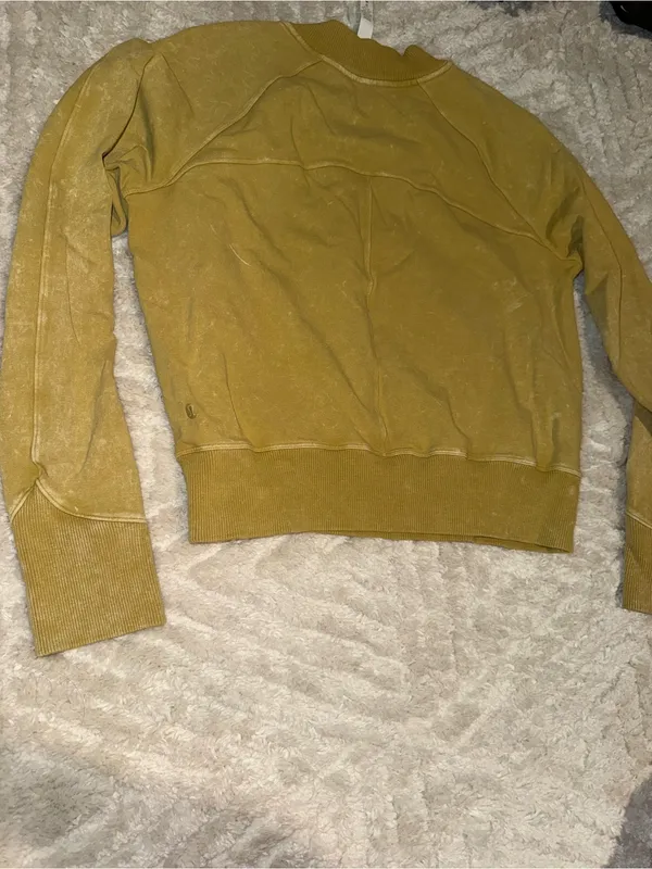 lululemon athletica Mustard Yellow Crewneck Sweatshirt - Image 4