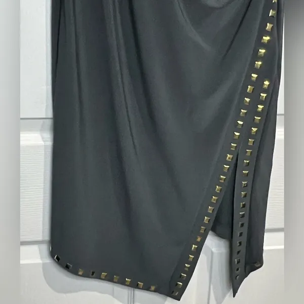 Emma & Michele Women's dress - Size Small - Gray with gold studs - Image 5