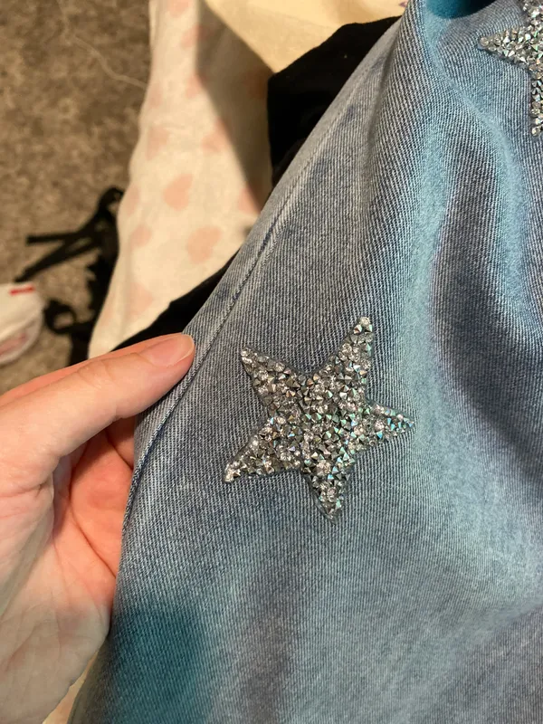 SheIn Star Sequined Jeans - Image 5