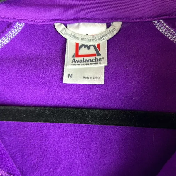 Avalanche Outdoor Women's Quarter Zip Pullover Purple Size Medium - Image 5