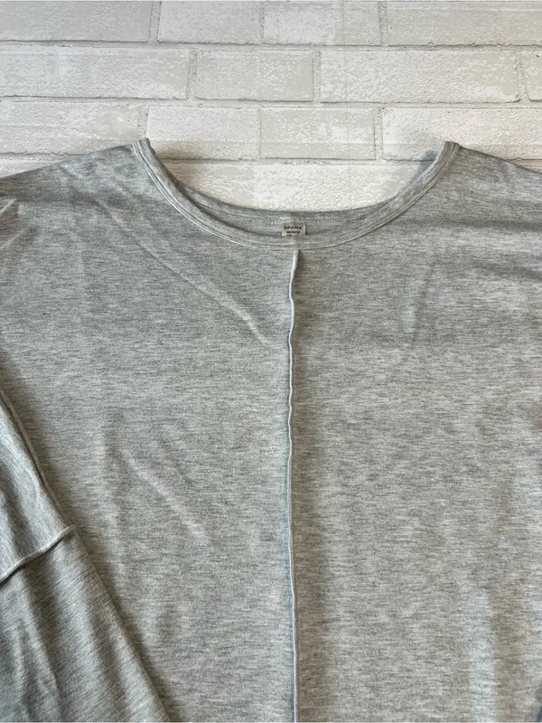 Spanx Classic Cozy Light Gray Women's Pullover Top 3X - Image 3