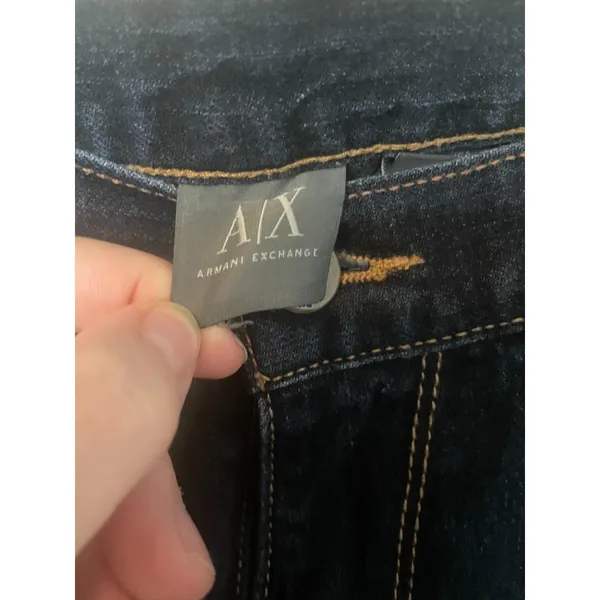 Armani Exchange‎ Jeans Flare High Rise Dark Wash Indigo Retro Denim 2 REG - Image 5