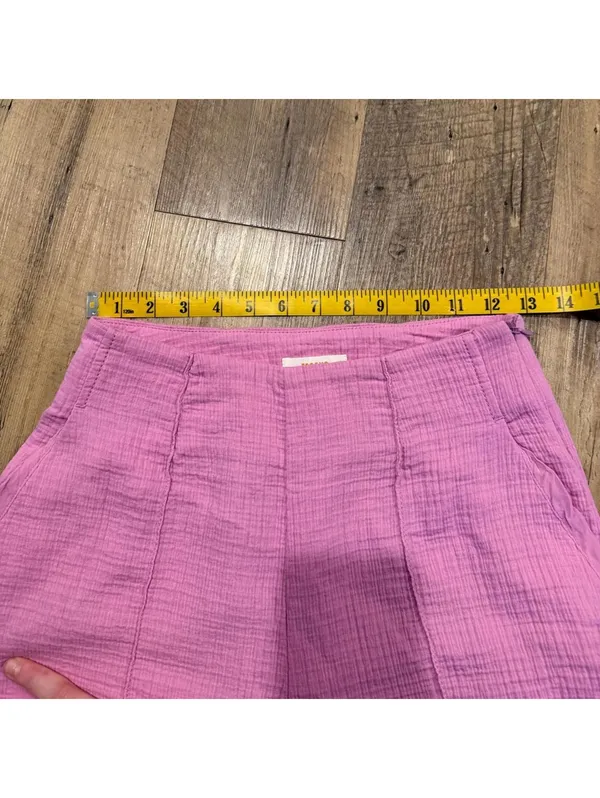 Maeve for Anthropologie Hot Pink Soft Cotton Wide-Leg Pants Women’s 0 - Image 3