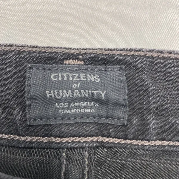 Citizens of Humanity Rocket Crop Women's Sz 25 Black Distressed Skinny Jeans EUC - Image 4
