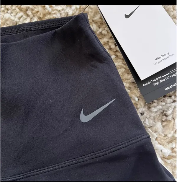 NWT NIKE Zenvy Gentle-Support High-Waisted 8" Biker Shorts - Image 3