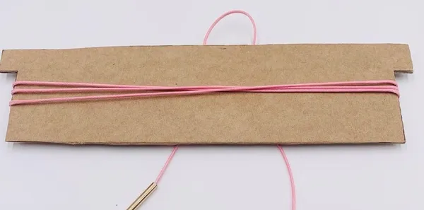 Barbie Bubblegum Pink Long String Wrap Around Tie Choker Necklace - Image 4