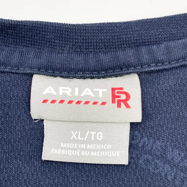 Ariat Womens FR AC Long Sleeve Work Shirt XL Navy Flame Resistant Cotton CAT 2 - Image 7